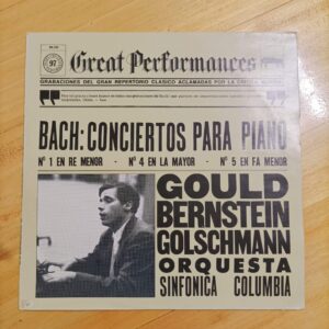 Gold Bernstein - Golschman orquestra - Bach: conciertos para piano